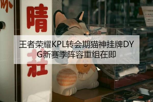 王者荣耀KPL转会期猫神挂牌DYG新赛季阵容重组在即